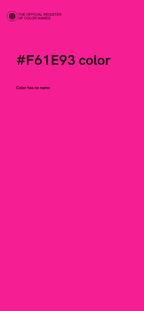 #F61E93 color image