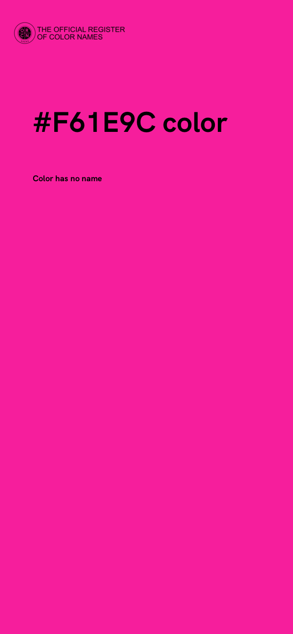 #F61E9C color image