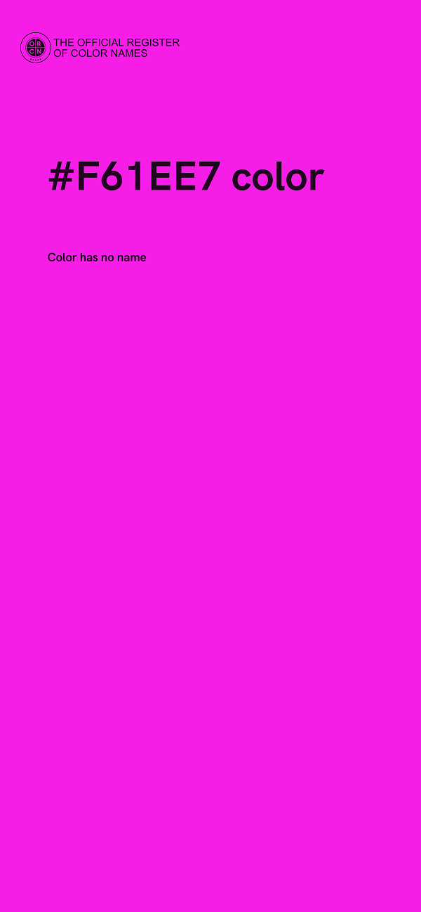 #F61EE7 color image