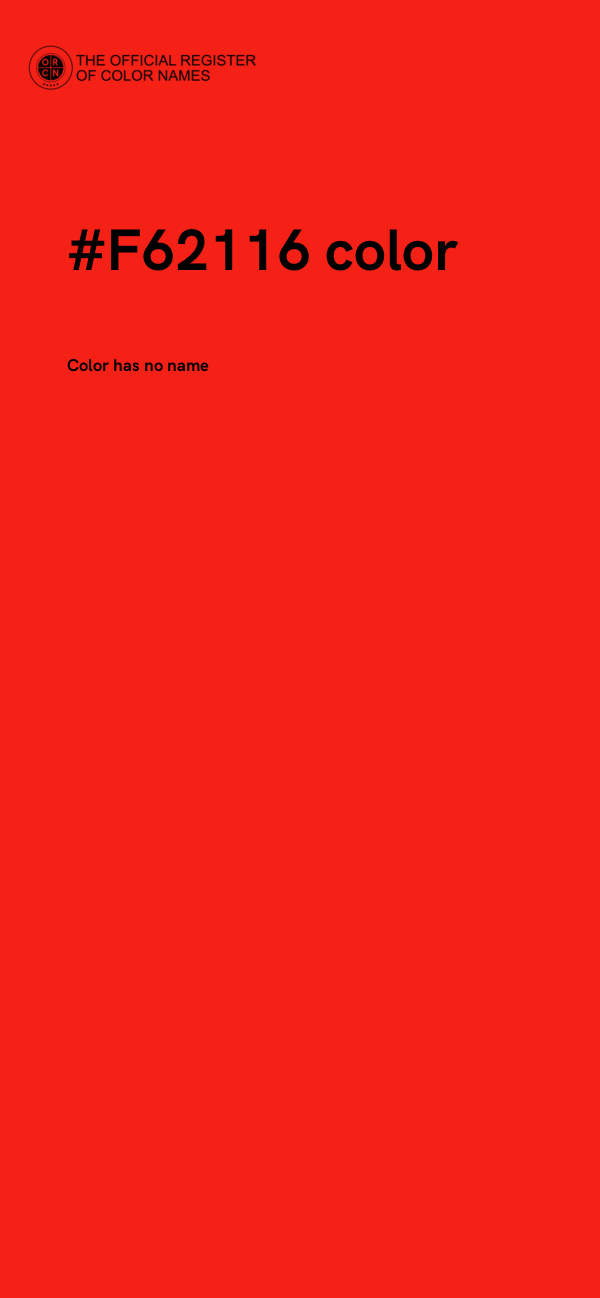 #F62116 color image