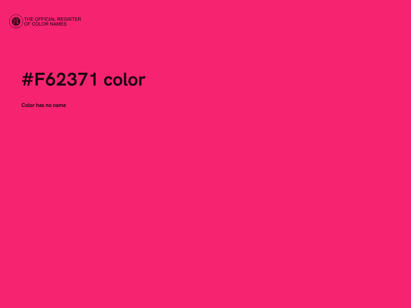 #F62371 color image