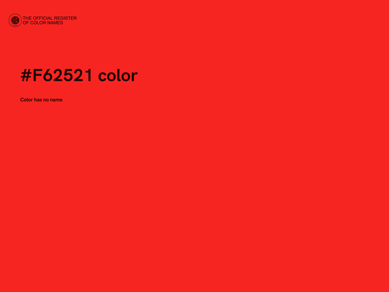 #F62521 color image