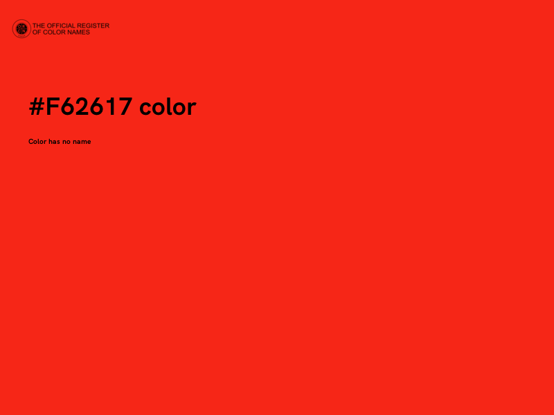 #F62617 color image