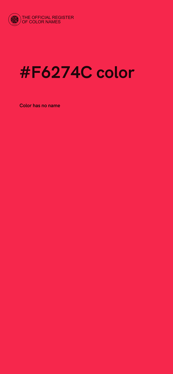 #F6274C color image