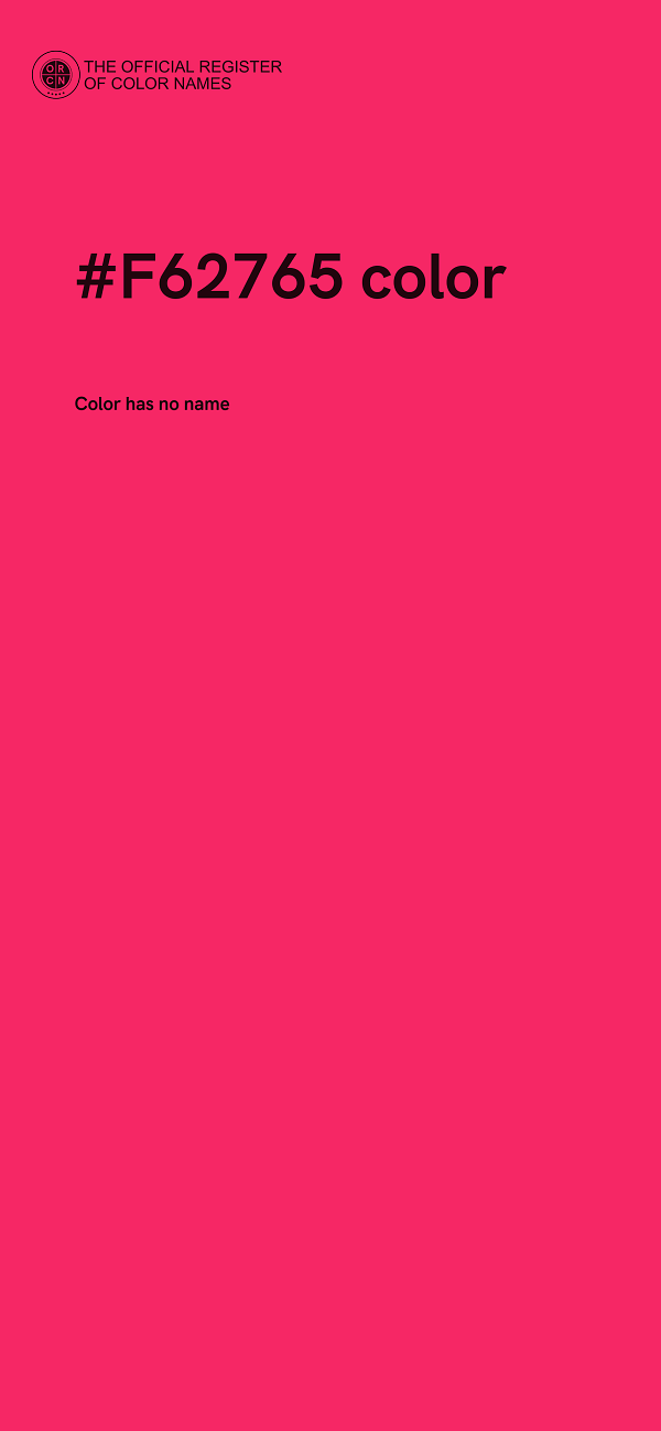 #F62765 color image