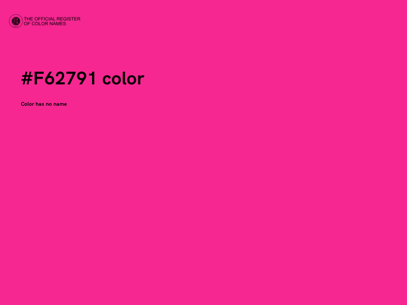 #F62791 color image