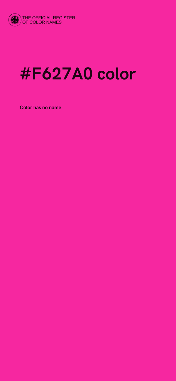 #F627A0 color image