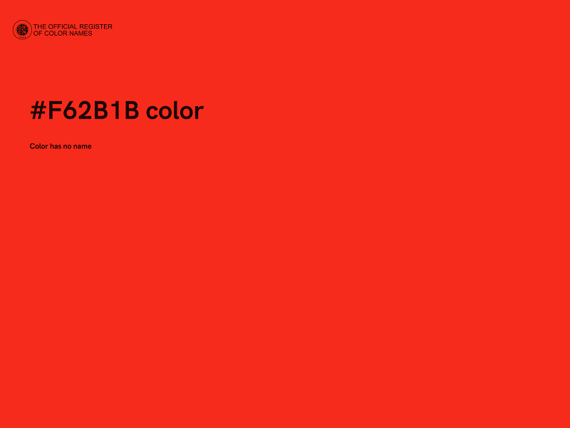 #F62B1B color image