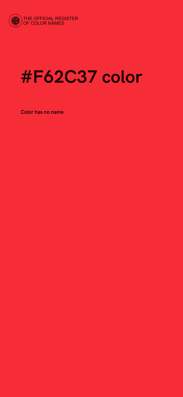 #F62C37 color image