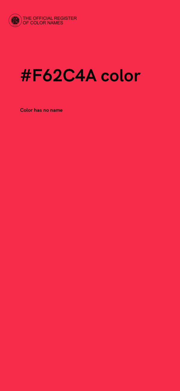 #F62C4A color image