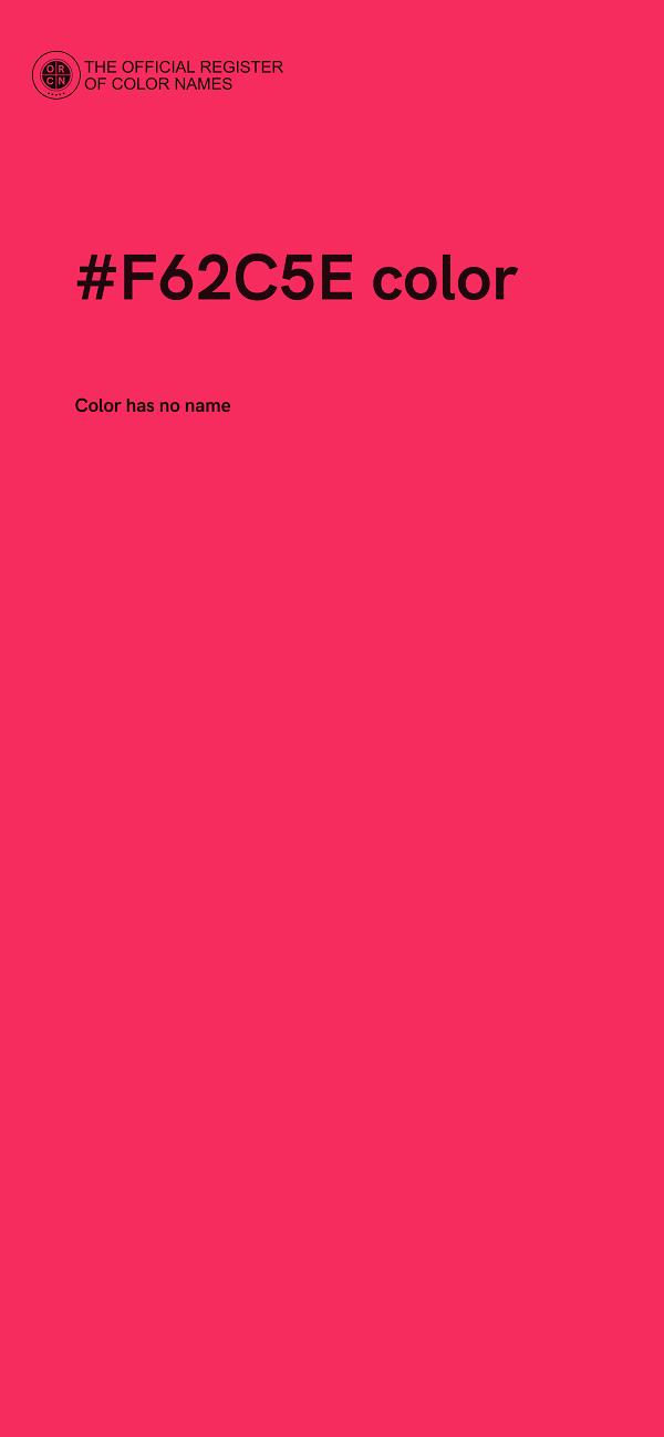 #F62C5E color image