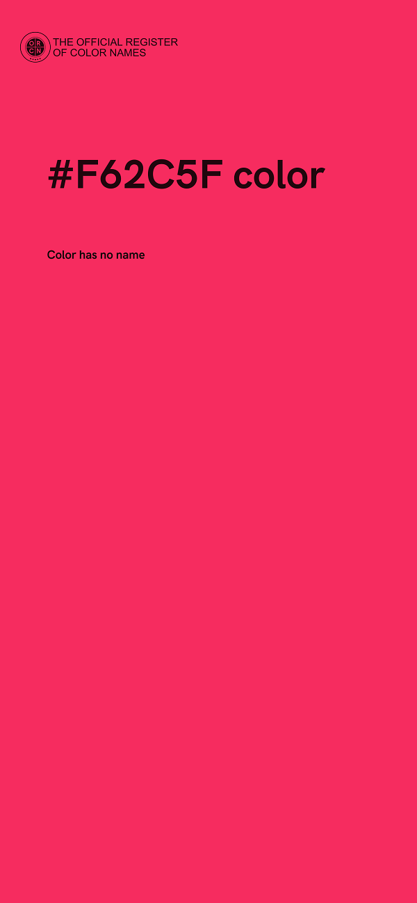 #F62C5F color image