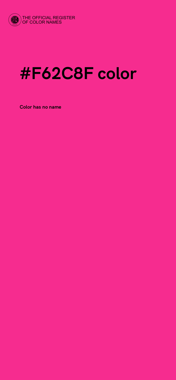 #F62C8F color image