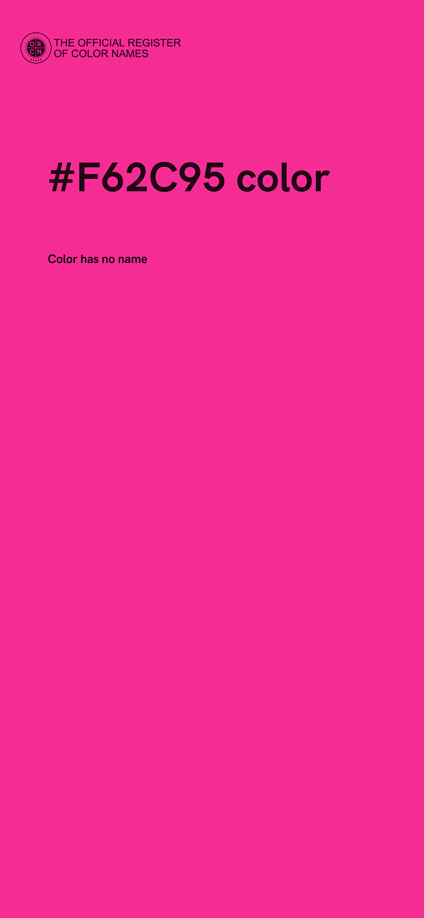 #F62C95 color image