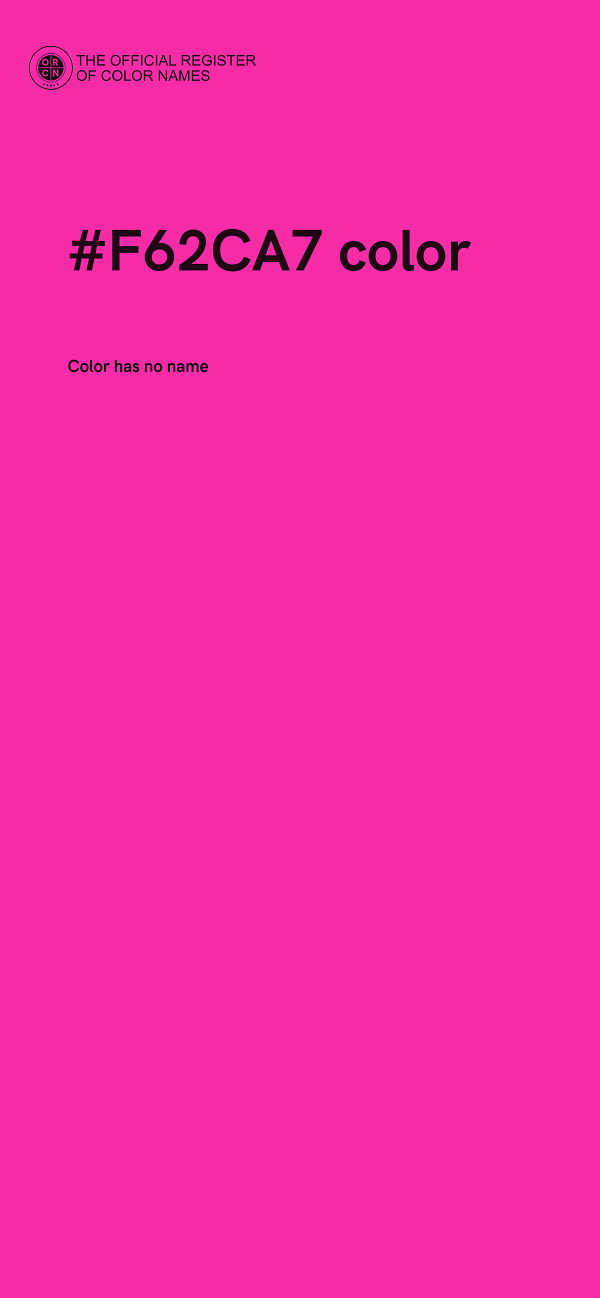 #F62CA7 color image