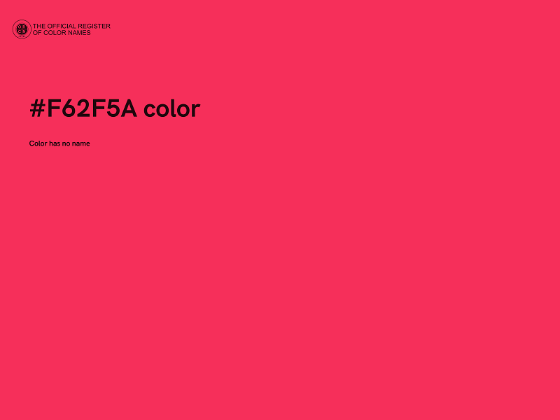 #F62F5A color image