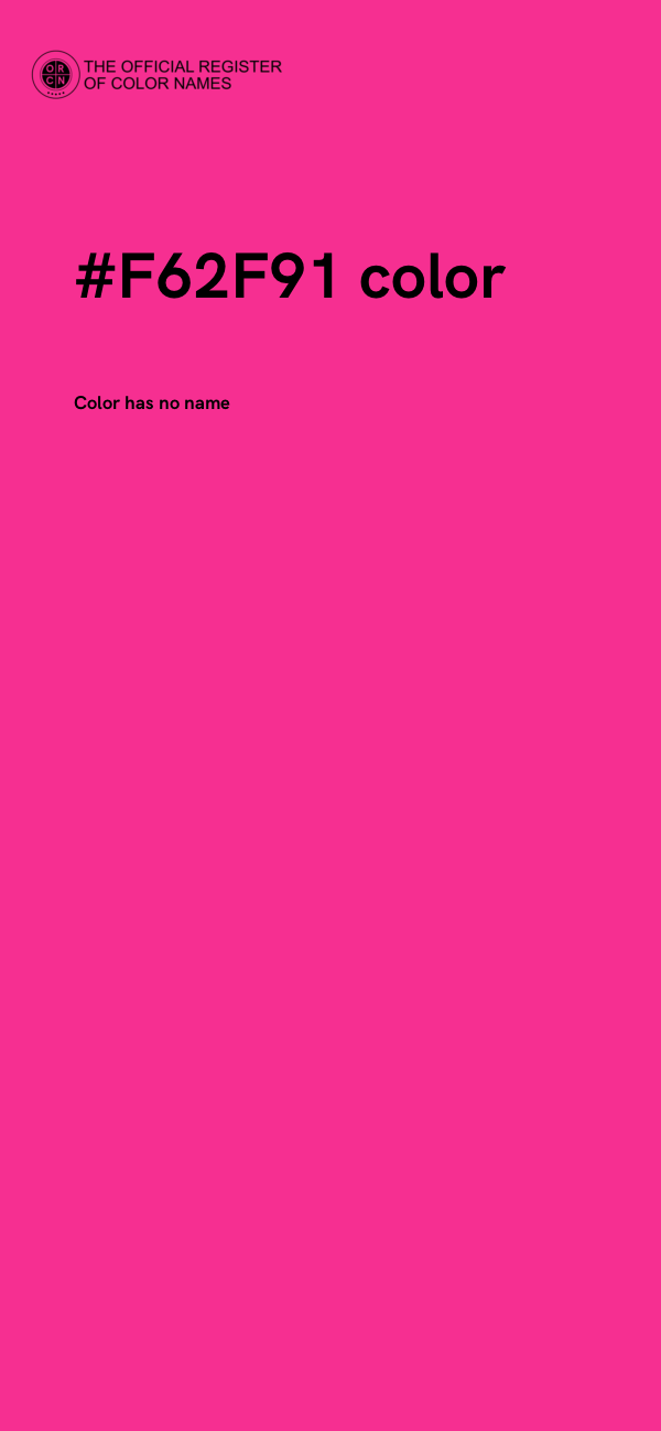 #F62F91 color image
