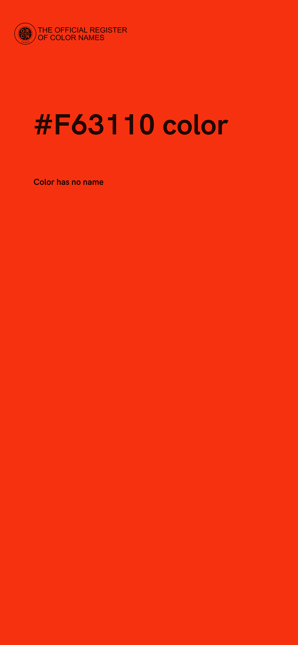 #F63110 color image