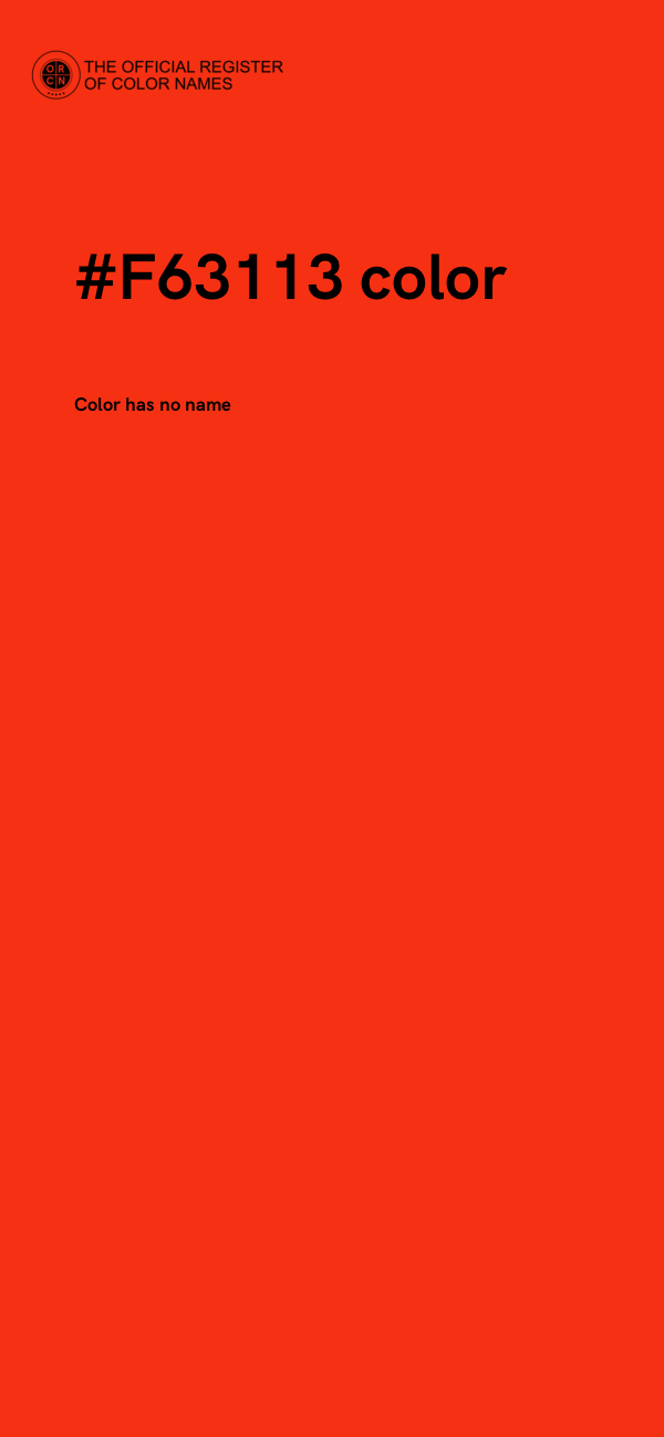 #F63113 color image