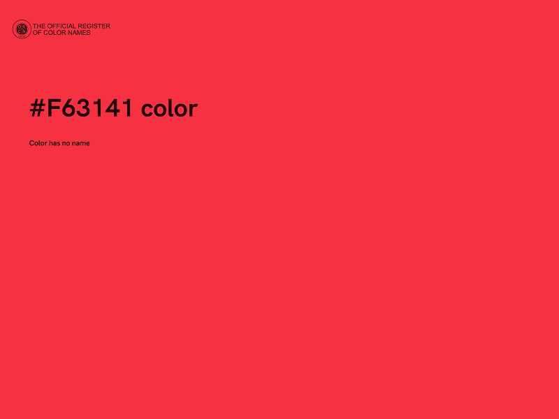 #F63141 color image