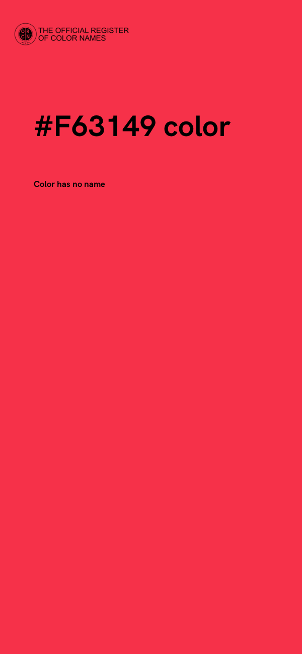 #F63149 color image
