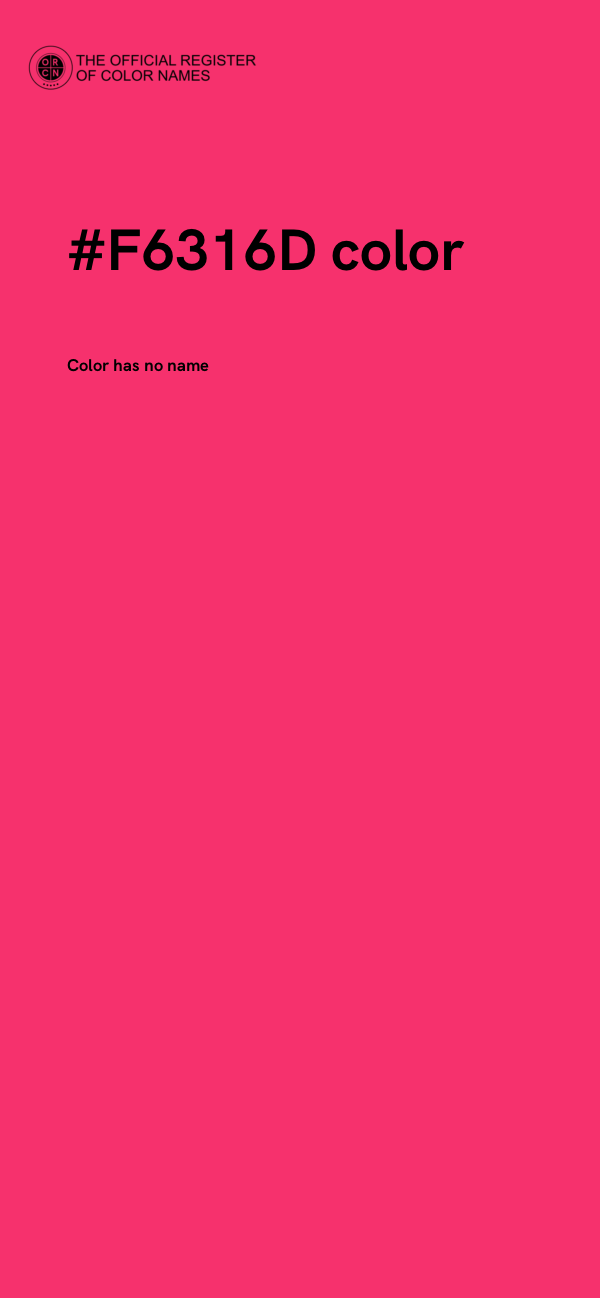 #F6316D color image
