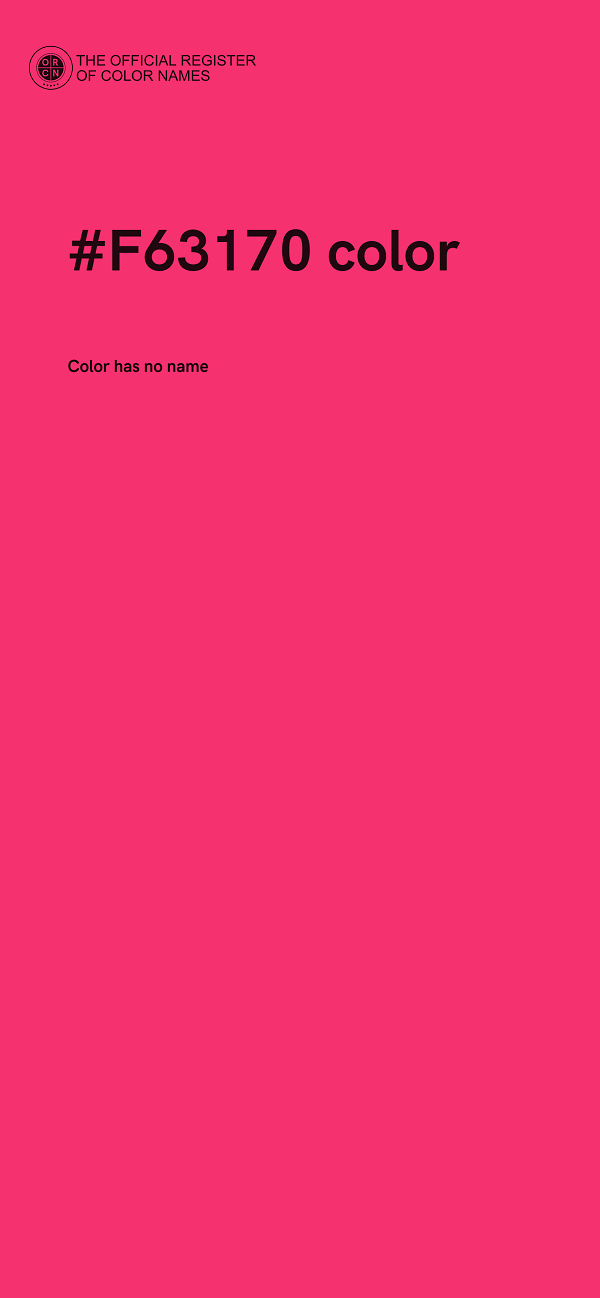 #F63170 color image