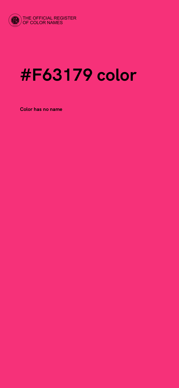 #F63179 color image