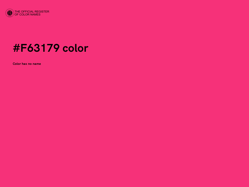 #F63179 color image
