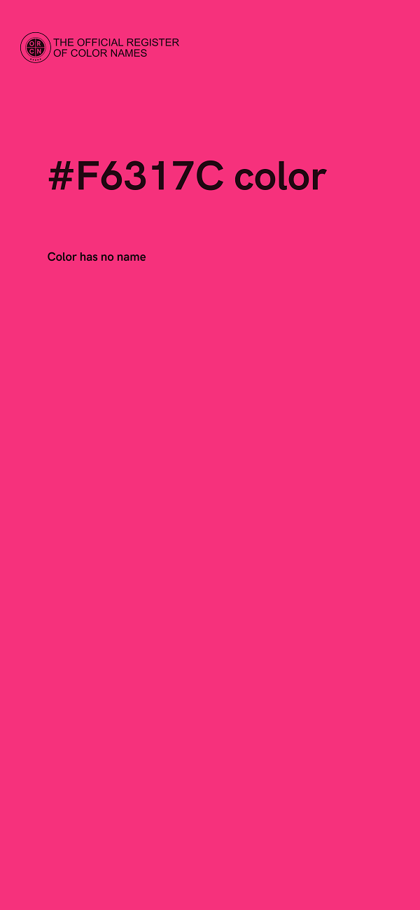 #F6317C color image