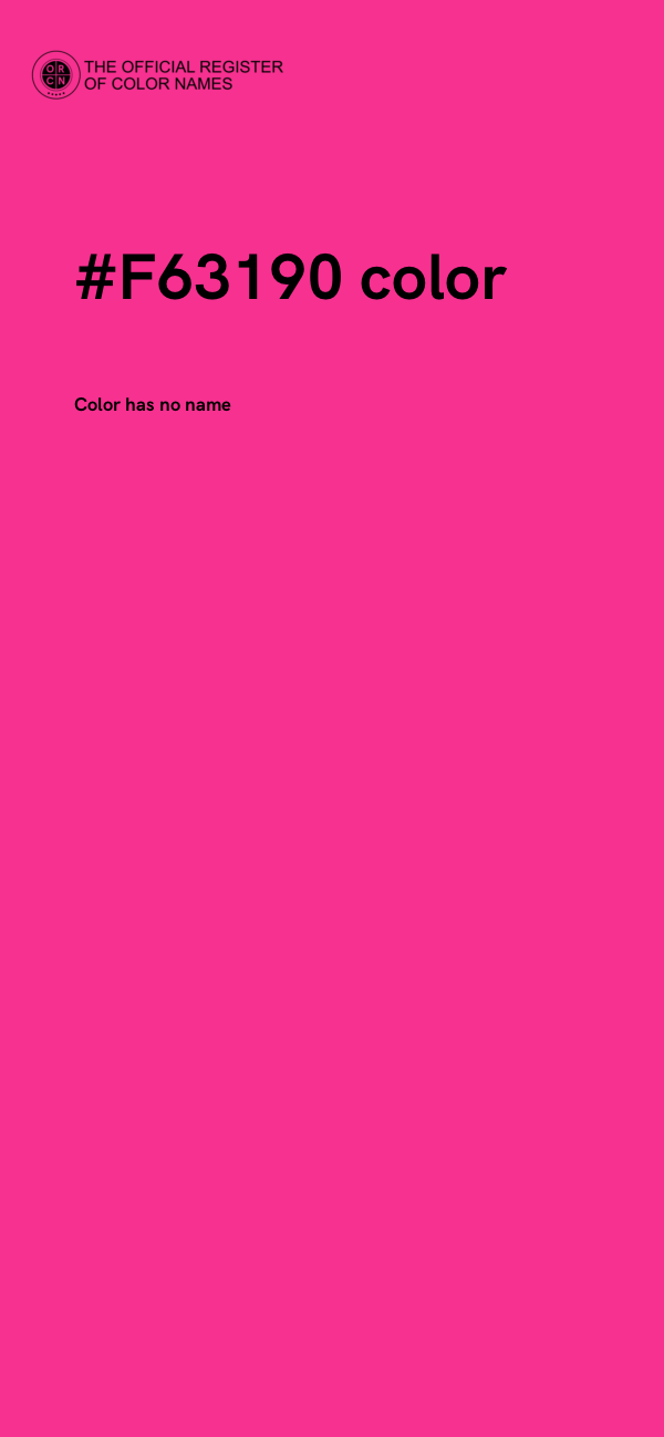#F63190 color image