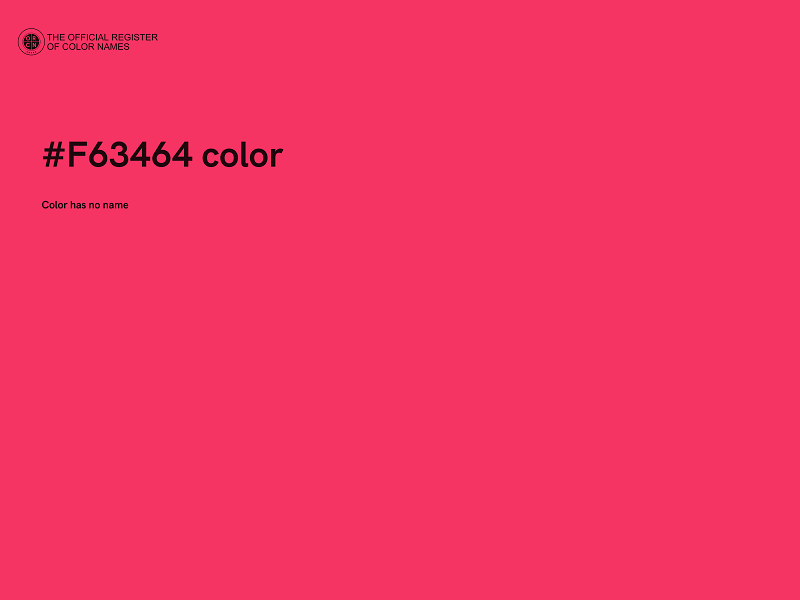 #F63464 color image