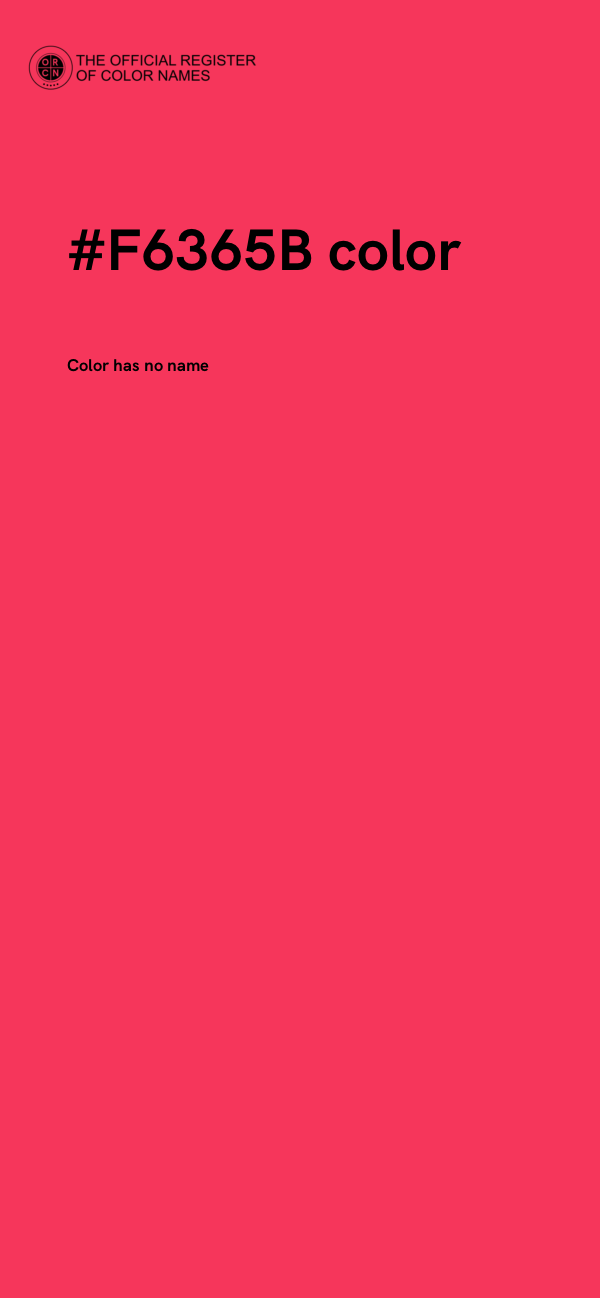 #F6365B color image