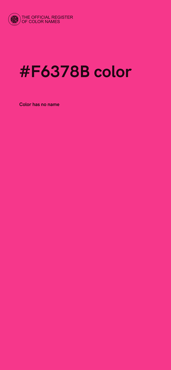 #F6378B color image