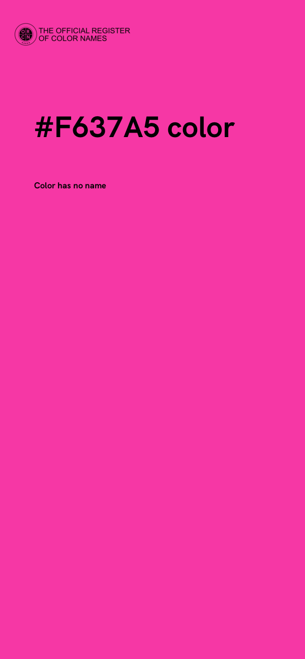 #F637A5 color image