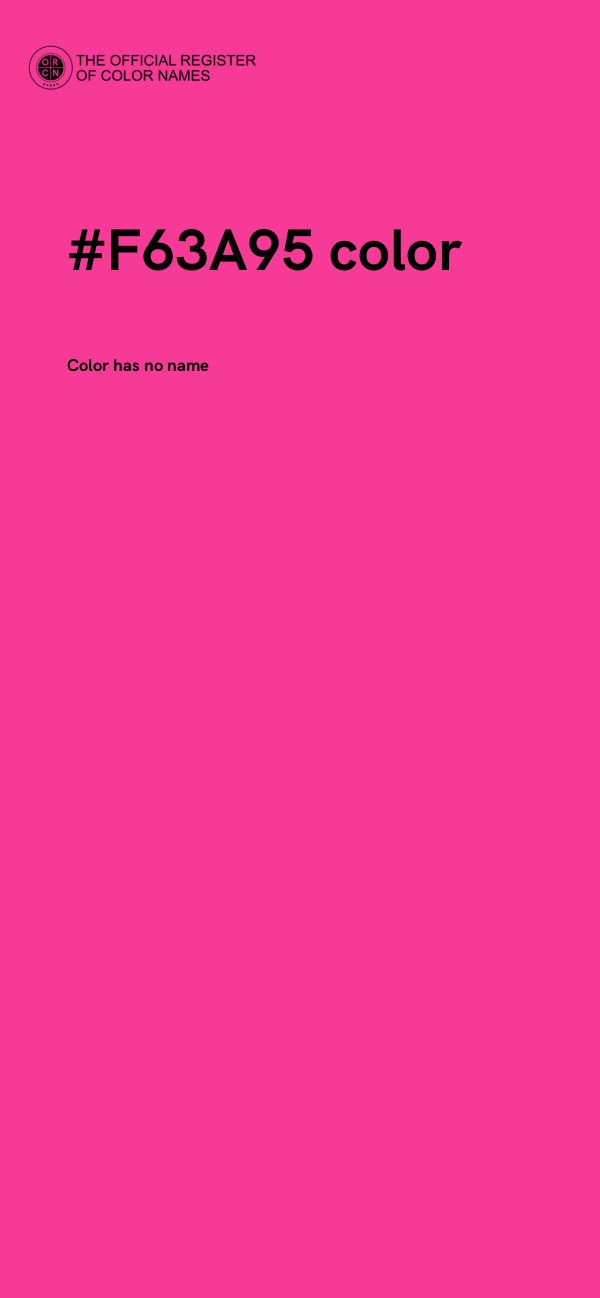 #F63A95 color image