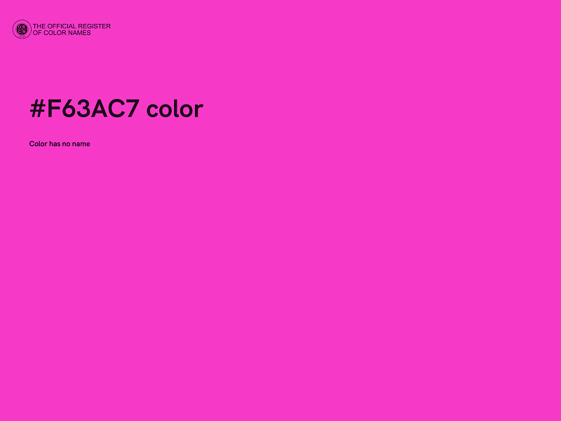 #F63AC7 color image