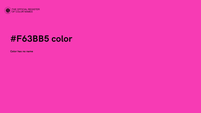 #F63BB5 color image