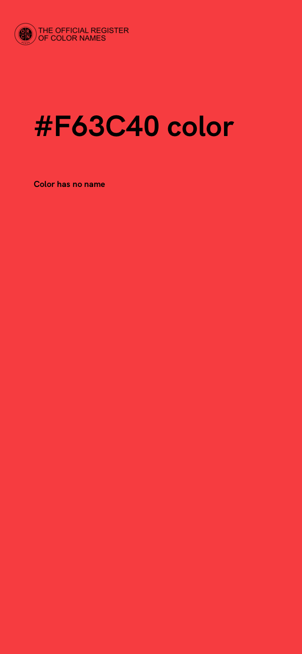#F63C40 color image