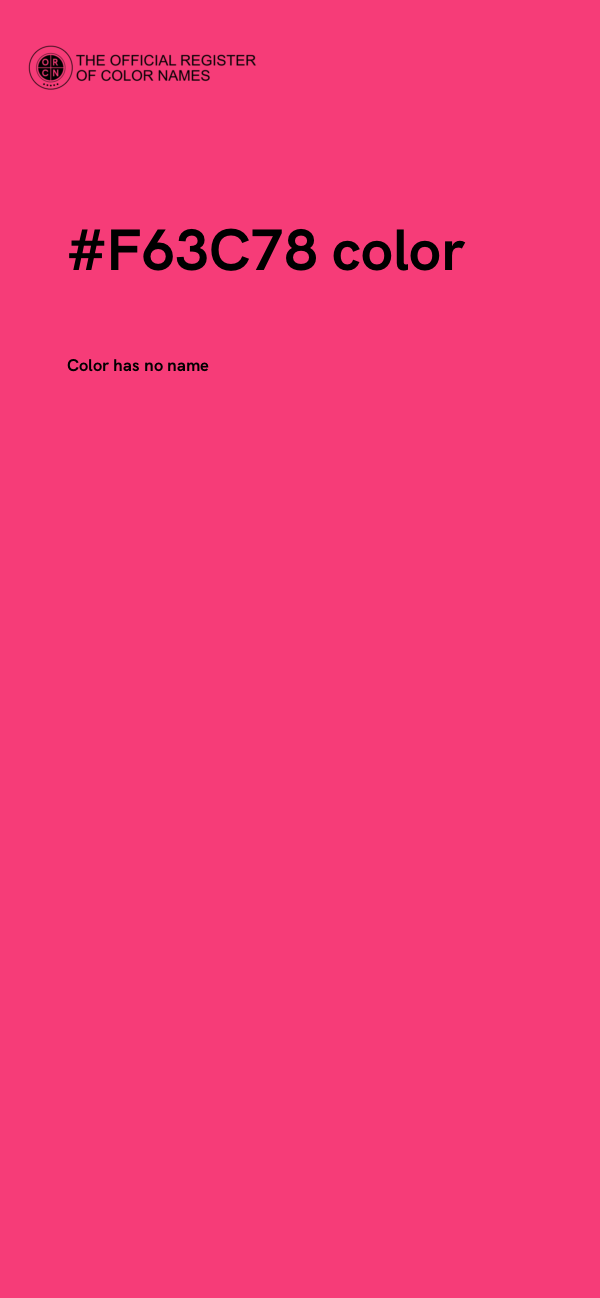 #F63C78 color image