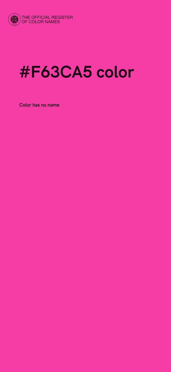 #F63CA5 color image