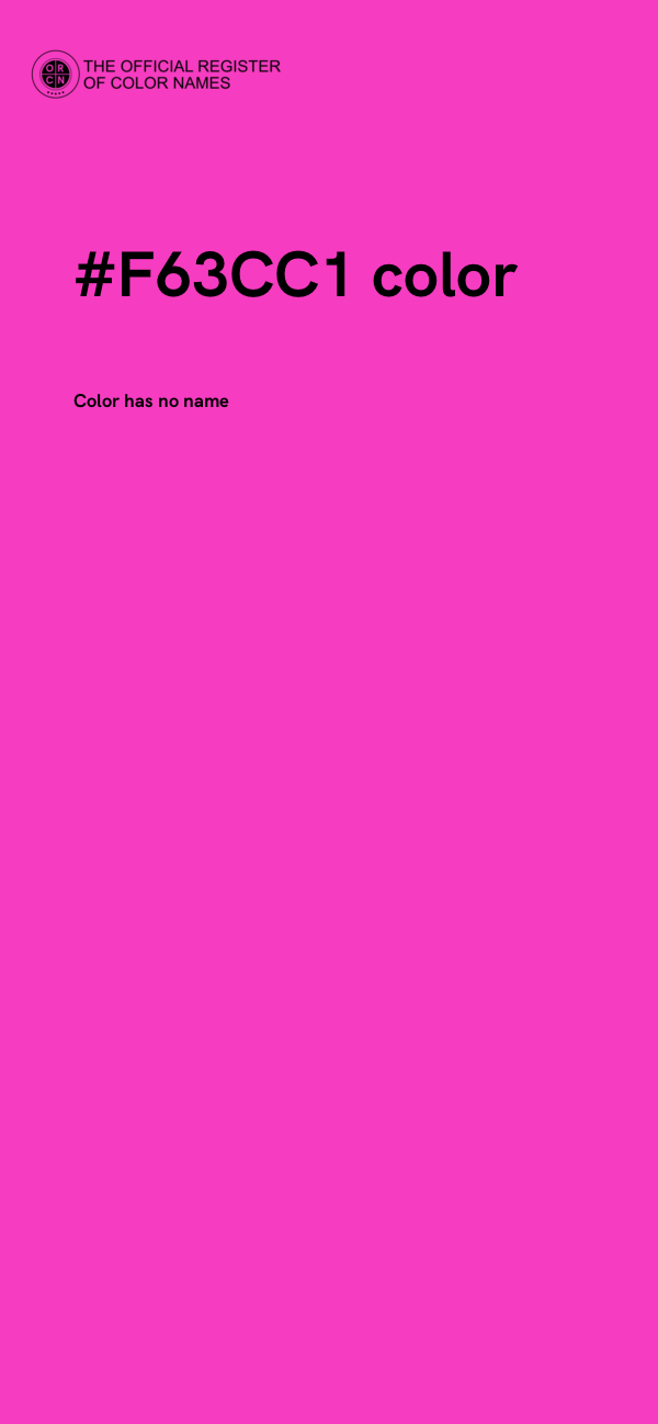 #F63CC1 color image