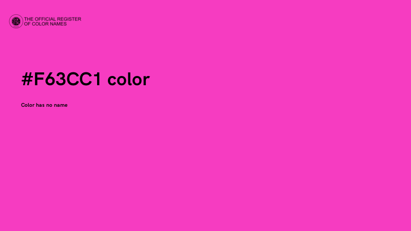 #F63CC1 color image