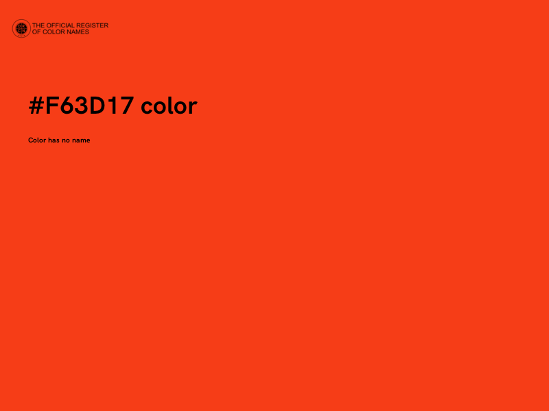 #F63D17 color image