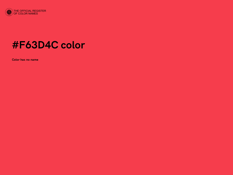 #F63D4C color image