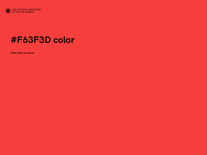 #F63F3D color image