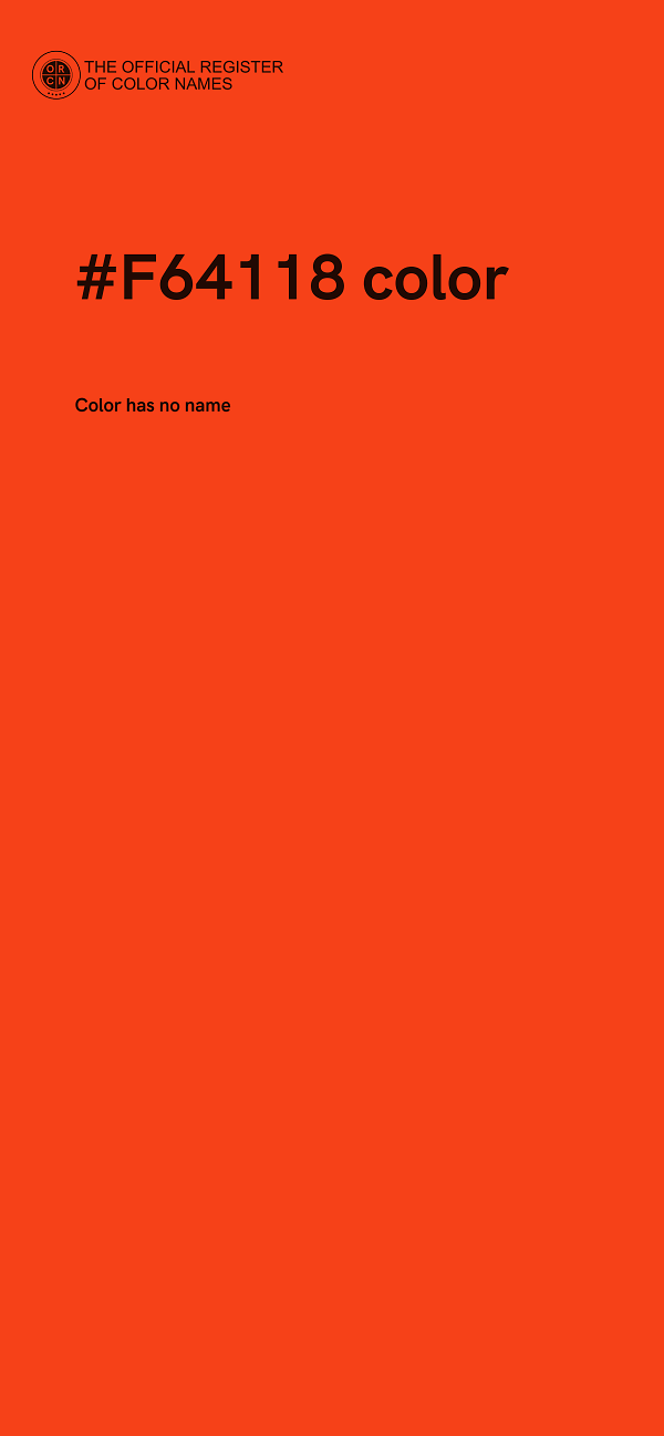 #F64118 color image