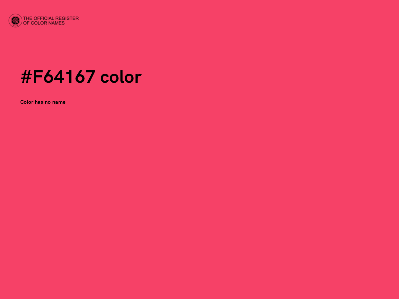 #F64167 color image