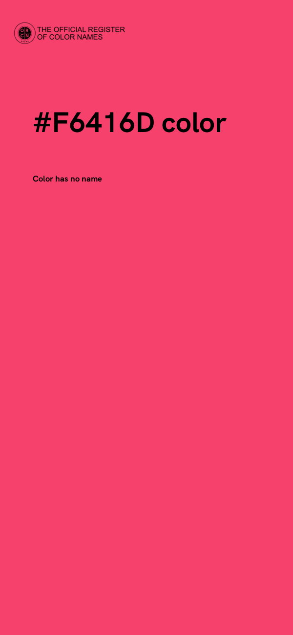 #F6416D color image