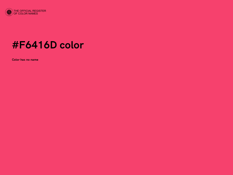#F6416D color image